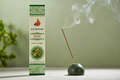Ayurvedic Basil con portainciensos verde